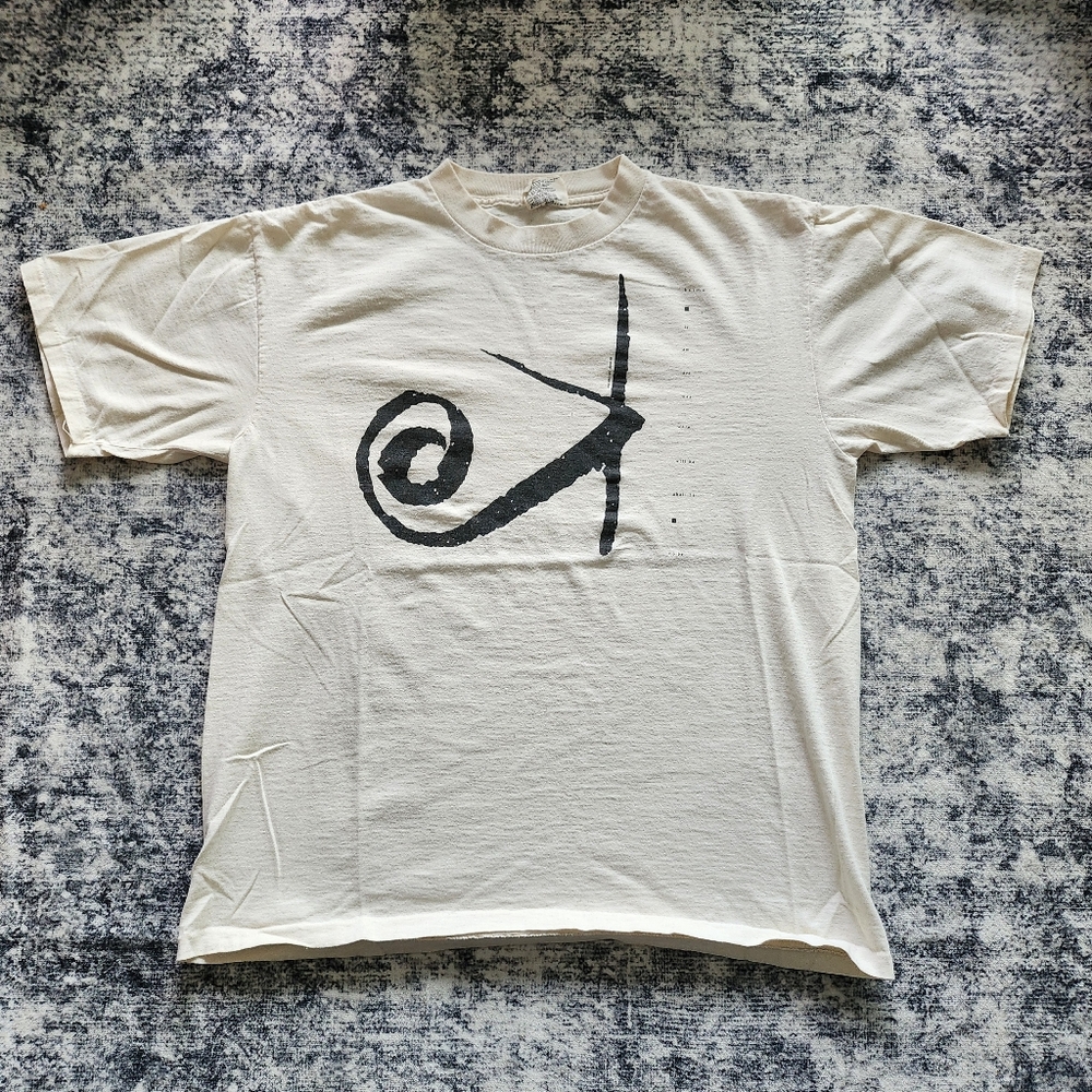 Vintage Graphic Tee - Cream and Black
